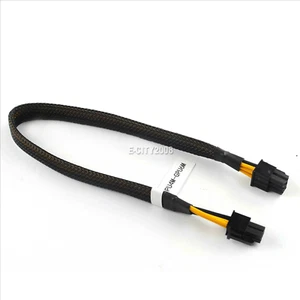 35cm CPU 4pin Male to 6Pin Male PCIe Express GPU Video Graphics Card Power Cable - Picture 1 of 7