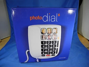 Smpl pokrętło fotograficzne 6 Duża prędkość zdjęcia Łatwe wybieranie Przycisk Telefon Senior Telefon NOWY - Zdjęcie 1 z 8
