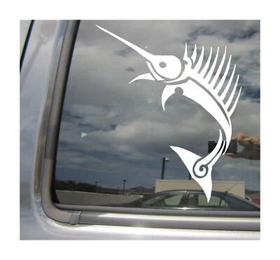 Tribal Sailfish - Big Game Pesca Coche Parachoques Laptop Vinilo Calcomanía Adhesiva 01292 Foto 1 de 2