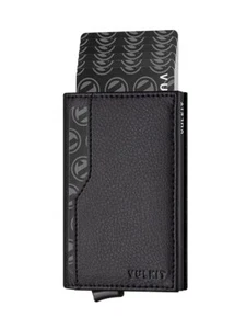 Card Case with Double ID Window RFID Blocking Automatic Leather Pop Up Wallet - Picture 1 of 24