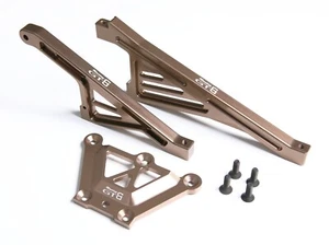 GTB Metal LOSI 5ive -T Top Chassis Plate Front & Rear Chassis Support Brace Set - Picture 1 of 4
