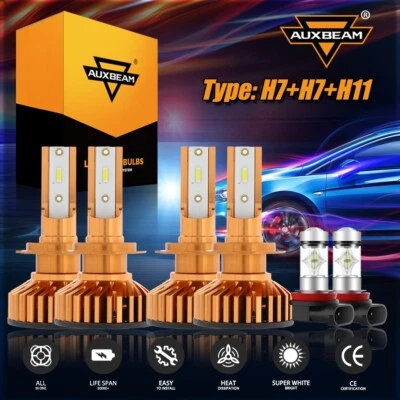 For Mercedes-Benz E350 B200 2008 2009 2010 2011 LED Headlight+Fog Lights Combo - Image 1 of 4