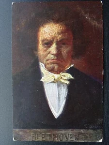 Musical Composer LUDWIG BEETHOVEN Artist Eichhorn Old Postcard by B.K.W.I. 874-4 - Picture 1 of 2
