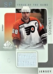 Eric Lindros Upper Deck Game Jersey Card 2001 Tools Of The Game Excellent ! - Picture 1 of 3