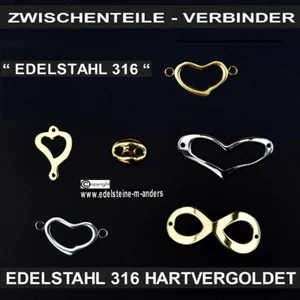 Ketten Verbinder Edelstahl Einhänger Anhänger Zwischen Perlen Schmuck DIY Teile - Bild 1 von 7