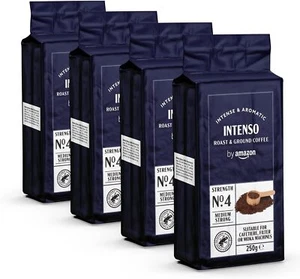 By Amazon Ground Coffee Caffè Intenso, Light Roast,1kg 4 Packs of 250g - - Picture 1 of 1