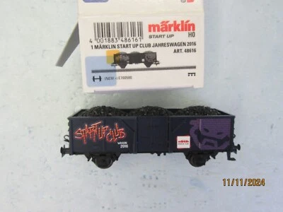 HO - Marklin 48616 Start Up Club Gondola with Coal Load - NIB - Image 1 of 4