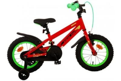 B-Ware Rocky 14 Zoll Kinderfahrrad Rot 3,5-5 Jahre Fahrrad Hand/Rücktrittbremse - Bild 1 von 4