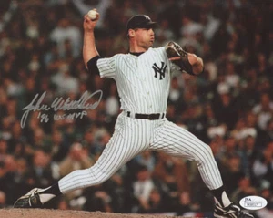 John Wetteland Signed New York Yankees 8x10 Photo Inscribed "'96 WS MVP" JSA - Picture 1 of 2