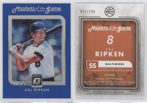 2016 Panini Donruss Optic Masters of the Game Blue /149 Cal Ripken Jr #MG10 HOF