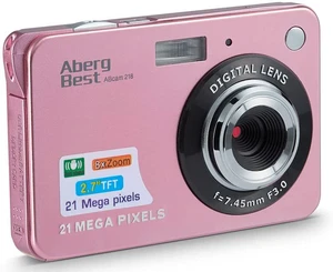 AbergBest 21 Mega Pixels 2.7" LCD Rechargeable HD Digital Camera Video Camera