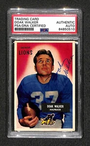 Doak Walker 1955 Bowman Signed Autographed Card #1 PSA Very Rare HOF (RC) - Picture 1 of 2