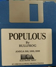 Populous (Bullfrog 1989) Commodore Amiga (Disk) WORKS Classic Game