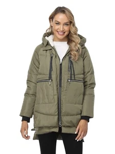 Women's Winter/Snow Thickened Down Jacket Long Down Coat Parka with Hood XXL - Picture 1 of 4
