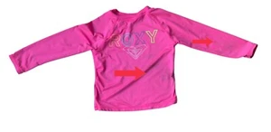 Roxy Quiksilver Rashguard Top Children's Size Small S 8 Long Sleeve Pink - Picture 1 of 18