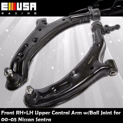 1Pair BLACK Front Control Arm w/Balljoint for 00-04 Nissan Sentra  - Image 1 of 4