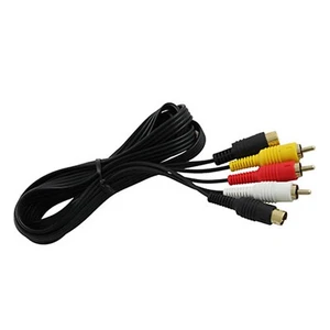 Sega Saturn RCA 10-pin Video Audio Composite AV Cable S-Video - Picture 1 of 1