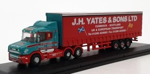 Oxford Diecast N Gauge NTCAB008 - Scania T Cab Curtainside - Yates & Sons - Picture 1 of 4