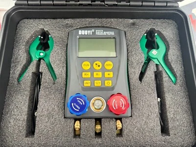 DUOYI DY517A Manifold, Gauge & Hose Set - Black - Image 1 of 4