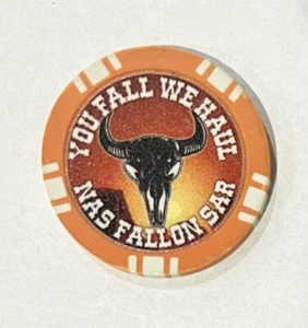 NAS Fallon Search And Rescue Poker Chip/US Navy Challenge Coin militare - Foto 1 di 2