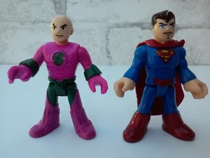 Fisher Price Imaginext DC Super Friends Superman Lex Luther Man of Steel Lot  - Picture 1 of 11