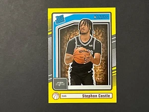 2024-25 DONRUSS BASKETBALL 244 STEPHON CASTLE YELLOW RATED ROOKIE SP - Bild 1 von 2