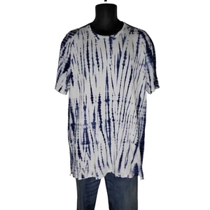 Goldie Tshirt Damen Gr. M Batik blau-weiß Kurzarm Boho - Bild 1 von 6
