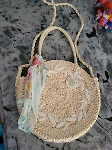 Spartina 449 River House Round Straw Tote Brand NEW MSRP $128.00