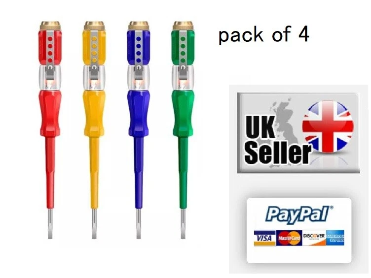 Mains Circuit Tester Screw Driver Voltage Pen Electrical Test Screwdriver