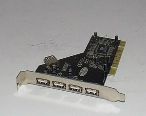 VIA UW-41U2PCI-A01 5-Port USB 2.0 PCI Controller Card - Picture 1 of 5