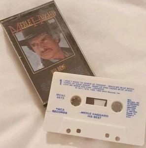 Merle Haggard His Best Cassette Tape 1985 - Picture 1 of 3