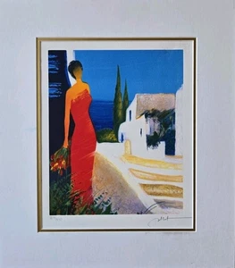 Emile Bellet "Parfume De Mediterranean" Litho In Color Signed & Numbered - Picture 1 of 8