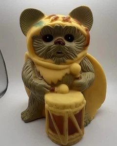 Vintage 1983 Kenner Star Wars Wicket Ewok Plastic Coin Piggy Bank READ - Picture 1 of 5