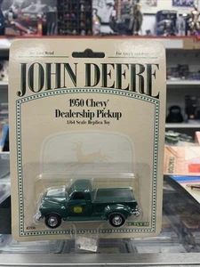 John Deere 1:64 scale 1950 Chevy Dealership Pickup Green die cast - Picture 1 of 6