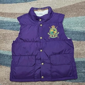 Ralph Lauren County Riders Jockey Club Vest Pony Reversible Down Vest YOUTH XL - Picture 1 of 13