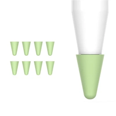 8Pack Silicone Touch Pen Nib Case Tip Cover For iPencil 1st & Generation Green/ - Image 1 of 4