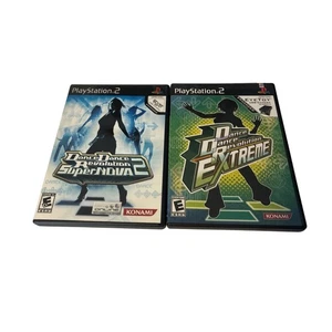 Dance Dance Revolution Extreme & Supernova 2 Lot Bundle Playstation 2 PS2 CIB - Bild 1 von 3