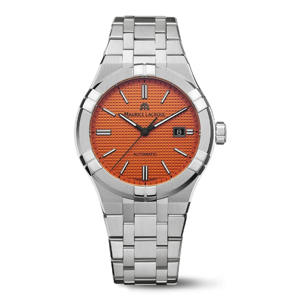 Reloj Maurice Lacroix Aikon Automático 42mm Esfera Naranja AI6008‐SS00F Foto 1 de 1