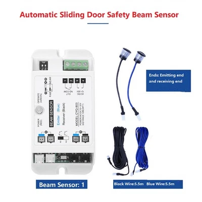 Automatic Sliding Door Opener Safety Beam Sensor Infrared Anti-Clip Device u - Image 1 of 4