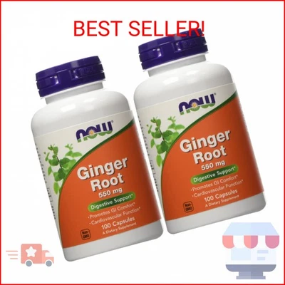 Raíz de Jengibre 550mg 100 Cápsulas (Pack de 2) Foto 1 de 2