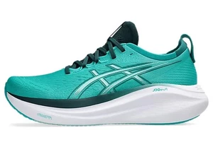 1011B958 400 Asics GEL-NIMBUS 27 Wave Teal/Saxon Green - Picture 1 of 11