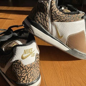 2007 Nike SB Zoom Tre Mens Sz 9 Brown Cement White 313311-272 Elephant Skate 42 - Bild 1 von 10