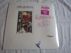 Sealed Mint Girlschool Running Wild Mercury 1985 hype sticker small cut corner - Picture 1 of 3