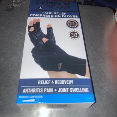Luvas de compressão unissex ajuste cobre alívio das mãos tamanho P/M PRETO - Imagem 1 de 3