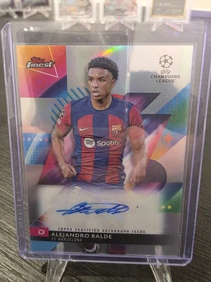 2024 TOPPS FINEST UEFA CHAMPIONS LEAGUE - ALEJANDRO BALDE AUTO Foto 1 de 2