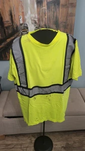 DEWALT DST911-4X Class 2 Modacrilico Fr T-Shirt, Hi-Viz Verde Uomo Large - Foto 1 di 3