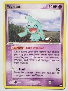 Wynaut 70/108 VLP - 2007 EX Power Keepers Pokemon Card - Ken Sugimori Art - Picture 1 of 3