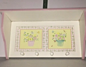 Home Decor White Pink Display Wall Shelf 4 Hook Hanging Coat Rack Pegs 18Wx10T" - Picture 1 of 11