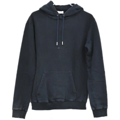 Sudadera con capucha de algodón SAINT LAURENT azul marino para hombre #S Foto 1 de 4