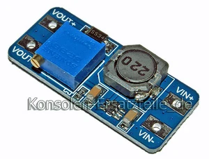 Mini DC Spannungsregler Step Up Aufwärts-Wandler 10W/2A - IN 2V-24V / OUT 3V-28V - Bild 1 von 1